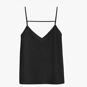 CUYANA - Black Strap Cami Pima Cotton Sleepwear Pajama Loungewear Set - Size SM